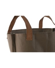 Sacchetto di rifiuti da giardino Home ESPRIT Marrone polialgodon Cotone 40 x 40 x 60 cm