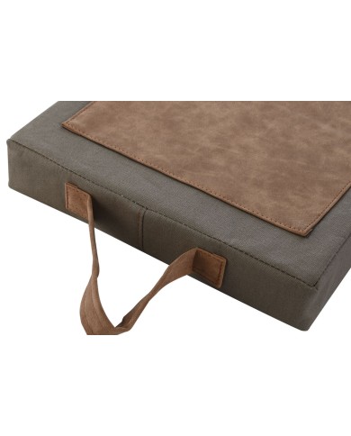 Cuscino da pavimento Home ESPRIT Marrone Cotone Poliestere 40 x 25 x 4 cm Cuscino da pavimento Home ESPRIT Marrone Cotone Poliestere 40 x 25 x 4 cm