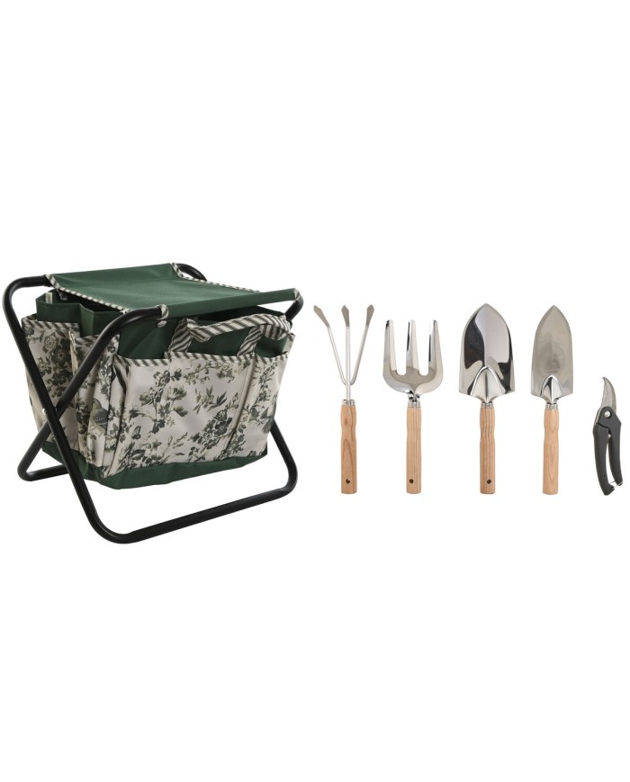 Kit di attrezzi per il giardinaggio Home ESPRIT Bianco Verde Poliestere Alluminio 7 Pezzi Kit di attrezzi per il giardinaggio Home ESPRIT Bianco Verde Poliestere Alluminio 7 Pezzi