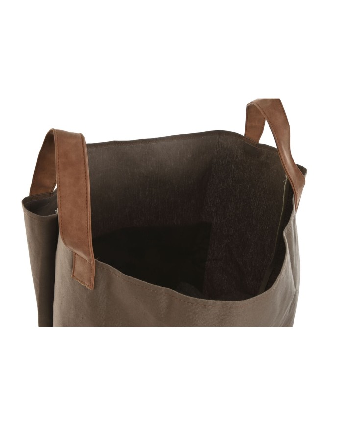 Sacchetto di rifiuti da giardino Home ESPRIT Marrone polialgodon Cotone 40 x 40 x 60 cm