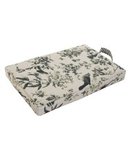 Cuscino da pavimento Home ESPRIT Verde Beige Cotone Poliestere 40 x 25 x 4 cm