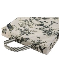 Cuscino da pavimento Home ESPRIT Verde Beige Cotone Poliestere 40 x 25 x 4 cm