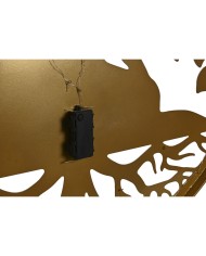 Decorazione da Parete Home ESPRIT Nero Dorato Buddha Orientale 100 x 1 x 100 cm (2 Unità)