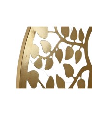 Decorazione da Parete Home ESPRIT Nero Dorato Buddha Orientale 100 x 1 x 100 cm (2 Unità)