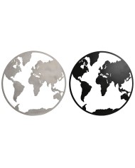 Decorazione da Parete Home ESPRIT Azzurro Dorato Mediterraneo 55 x 4 x 48 cm (2 Unità)