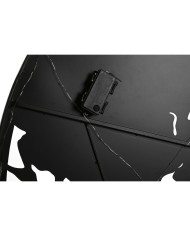 Decorazione da Parete Home ESPRIT Bianco Nero Mappamondo Loft 100 x 1 x 100 cm (2 Unità)