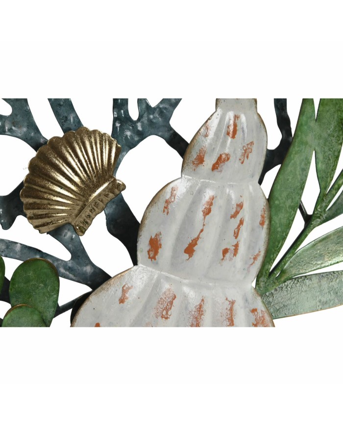 Decorazione da Parete Home ESPRIT Azzurro Dorato Mediterraneo 55 x 4 x 48 cm (2 Unità)