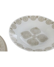 Set di Stoviglie Home ESPRIT Azzurro Beige Porcellana 18 Pezzi 27 x 27 x 2 cm Set di Stoviglie Home ESPRIT Azzurro Beige Porcellana 18 Pezzi 27 x 27 x 2 cm