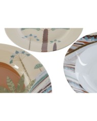 Set di Stoviglie Home ESPRIT Beige Multicolore Porcellana 18 Pezzi 27 x 27 x 2 cm Set di Stoviglie Home ESPRIT Beige Multicolore Porcellana 18 Pezzi 27 x 27 x 2 cm