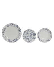 Set di Stoviglie Home ESPRIT Azzurro Porcellana Floreale 18 Pezzi 27 x 27 x 2 cm Set di Stoviglie Home ESPRIT Azzurro Porcellana Floreale 18 Pezzi 27 x 27 x 2 cm