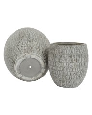 Set di vasi da fiori Home ESPRIT Grigio Fibra di Vetro Magnesio 55 x 55 x 55,5 cm (3 Unità) Set di vasi da fiori Home ESPRIT Grigio Fibra di Vetro Magnesio 55 x 55 x 55,5 cm (3 Unità)