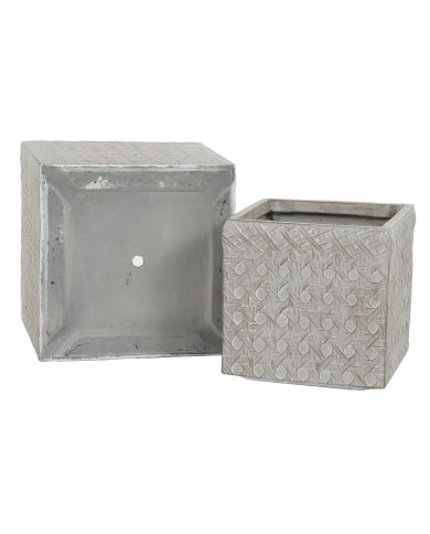 Set di vasi da fiori Home ESPRIT Beige Fibra di Vetro Magnesio 44,5 x 44,5 x 42,5 cm (4 Unità) Set di vasi da fiori Home ESPRIT Beige Fibra di Vetro Magnesio 44,5 x 44,5 x 42,5 cm (4 Unità)