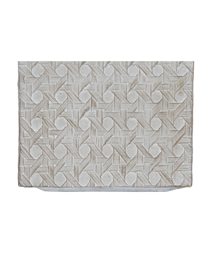 Set di vasi da fiori Home ESPRIT Beige Fibra di Vetro Magnesio 44,5 x 44,5 x 42,5 cm (4 Unità)