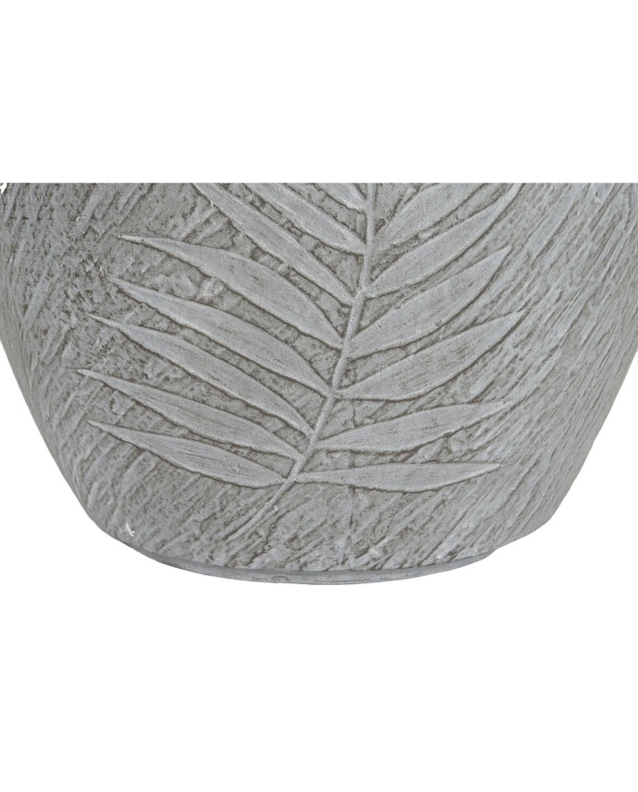 Set di vasi da fiori Home ESPRIT Grigio chiaro Fibra di Vetro Magnesio 44 x 44,5 x 43 cm (4 Unità)