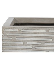 Vaso rettangolare da Balcone Home ESPRIT Beige Magnesio 74,5 x 37,5 x 37,5 cm