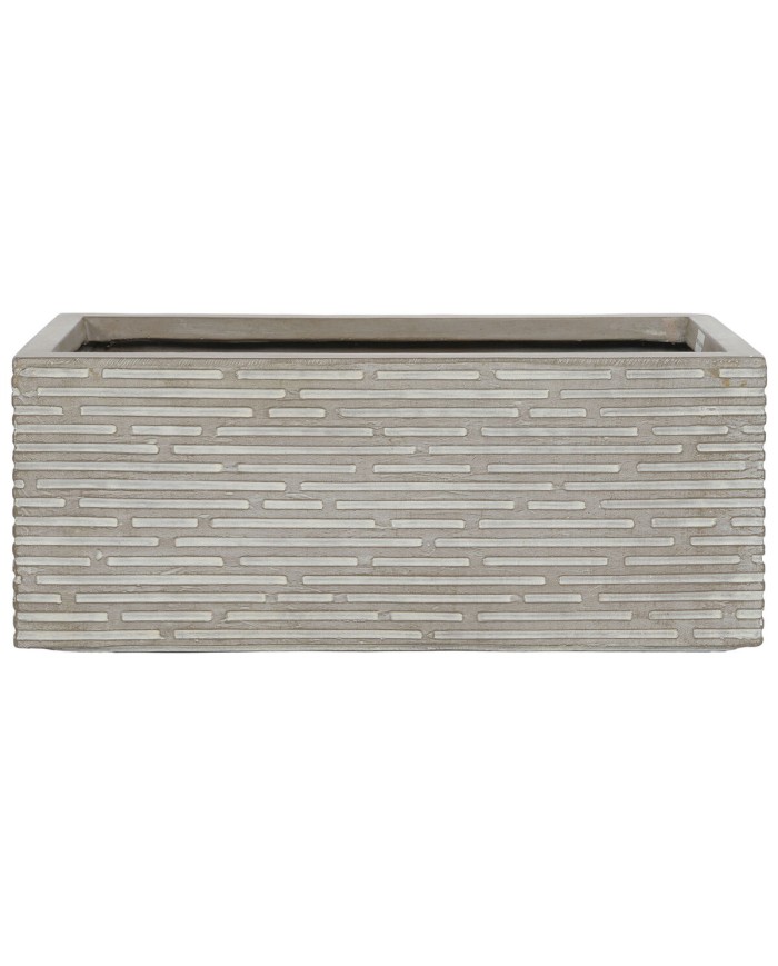 Vaso rettangolare da Balcone Home ESPRIT Beige Magnesio 74,5 x 37,5 x 37,5 cm
