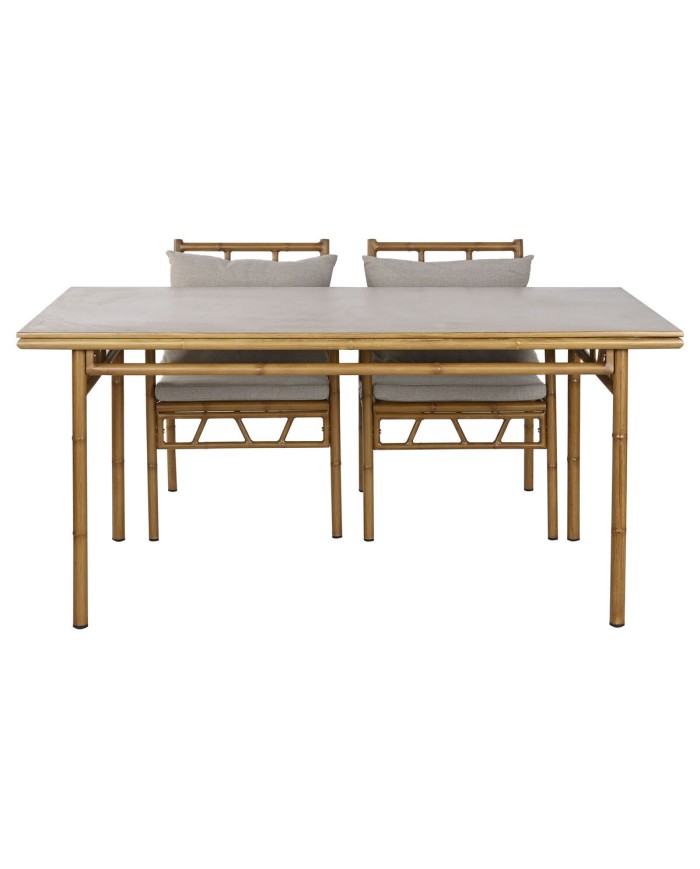 Mobili da giardino Home ESPRIT Beige 160 x 90 x 75 cm 83 cm (5 Pezzi)