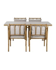 Mobili da giardino Home ESPRIT Beige 160 x 90 x 75 cm 83 cm (5 Pezzi)