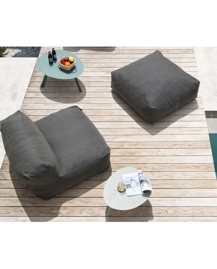 Poltrona da giardino Home ESPRIT Grigio 90 x 87 x 65 cm