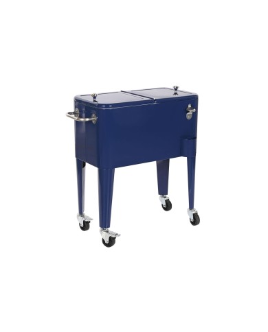 Frigo Portatile Home ESPRIT Blu Marino Acciaio polipropilene 56 L 74 x 43 x 80 cm