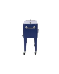 Frigo Portatile Home ESPRIT Blu Marino Acciaio polipropilene 56 L 74 x 43 x 80 cm