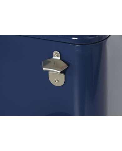 Frigo Portatile Home ESPRIT Blu Marino Acciaio polipropilene 56 L 74 x 43 x 80 cm