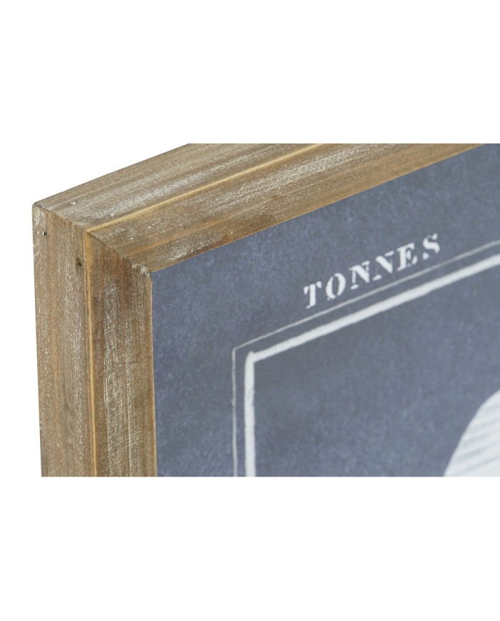 Quadro Home ESPRIT Conchiglia 60 x 2,5 x 45 cm (4 Unità)