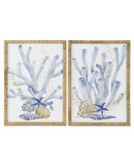 Quadro Home ESPRIT Mediterraneo 35 x 2,5 x 45 cm (4 Unità)