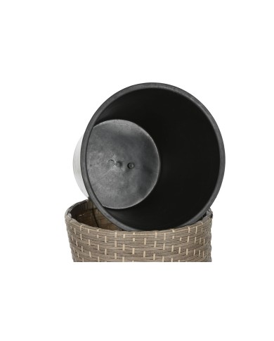 Set di vasi da fiori Home ESPRIT polipropilene Rattan 40 x 40 x 45 cm Set di vasi da fiori Home ESPRIT polipropilene Rattan 40 x 40 x 45 cm