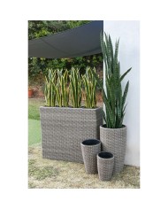Vaso Home ESPRIT polipropilene Rattan 83 x 22 x 65 cm