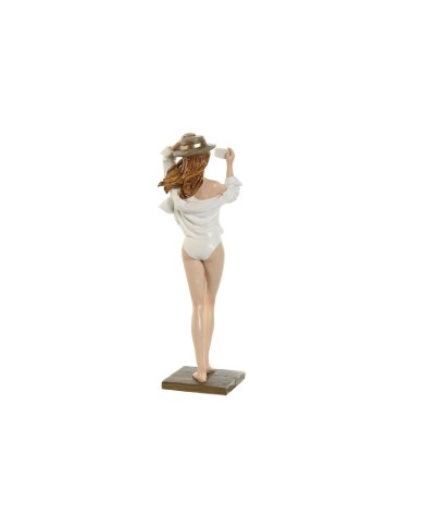 Statua Decorativa Home ESPRIT Bianco Beige Donna Mediterraneo 8 x 6,5 x 24,5 cm (2 Unità) Statua Decorativa Home ESPRIT Bianco Beige Donna Mediterraneo 8 x 6,5 x 24,5 cm (2 Unità)