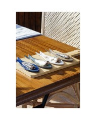 Set da Aperitivo Home ESPRIT Azzurro Verde Blu Marino Bambù Porcellana Mediterraneo Pesci 36 x 18 x 1,3 cm 5 Pezzi Set da Aperitivo Home ESPRIT Azzurro Verde Blu Marino Bambù Porcellana Mediterraneo Pesci 36 x 18 x 1,3 cm 5 Pezzi