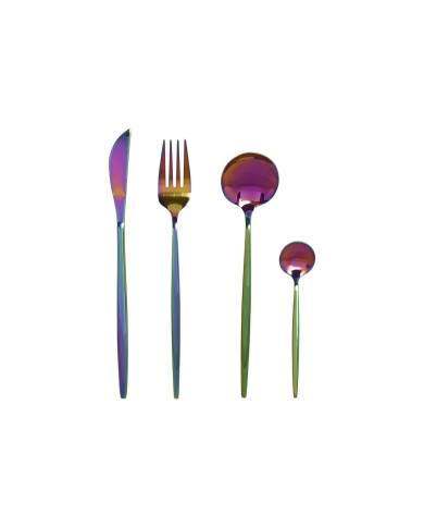 Posate Home ESPRIT Acciaio inossidabile 3 x 1,5 x 13 cm 16 Pezzi Posate Home ESPRIT Acciaio inossidabile 3 x 1,5 x 13 cm 16 Pezzi