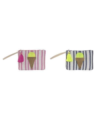Necessaire Home ESPRIT Azzurro Rosa 26 x 2 x 19 cm (2 Unità) Necessaire Home ESPRIT Azzurro Rosa 26 x 2 x 19 cm (2 Unità)