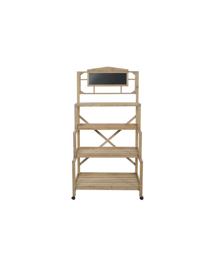 Scaffale Home ESPRIT Nero Lavagna Legno di abete 98 x 68 x 192 cm