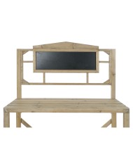 Scaffale Home ESPRIT Nero Lavagna Legno di abete 98 x 68 x 192 cm