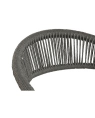 Sedia da giardino Home ESPRIT Nero Grigio scuro Alluminio Rattan 56 x 60 x 78 cm Sedia da giardino Home ESPRIT Nero Grigio scuro Alluminio Rattan 56 x 60 x 78 cm