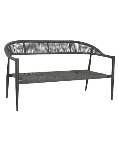 Divano da Giardino Home ESPRIT Alluminio 131 x 55 x 76 cm Divano da Giardino Home ESPRIT Alluminio 131 x 55 x 76 cm