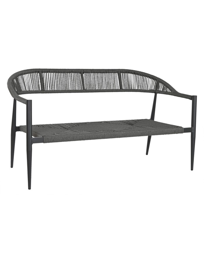 Divano da Giardino Home ESPRIT Alluminio 131 x 55 x 76 cm Divano da Giardino Home ESPRIT Alluminio 131 x 55 x 76 cm