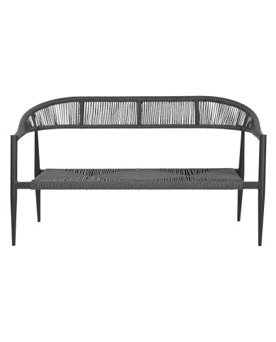 Divano da Giardino Home ESPRIT Alluminio 131 x 55 x 76 cm Divano da Giardino Home ESPRIT Alluminio 131 x 55 x 76 cm