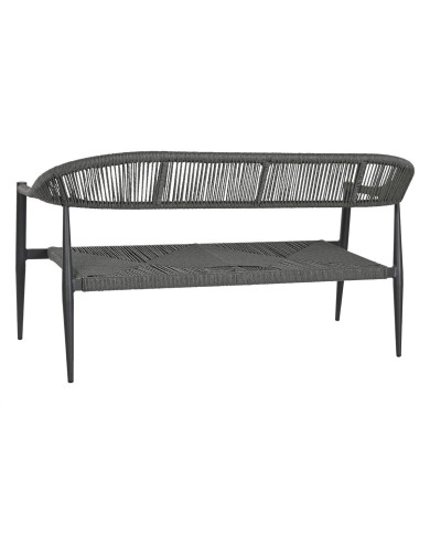 Divano da Giardino Home ESPRIT Alluminio 131 x 55 x 76 cm Divano da Giardino Home ESPRIT Alluminio 131 x 55 x 76 cm