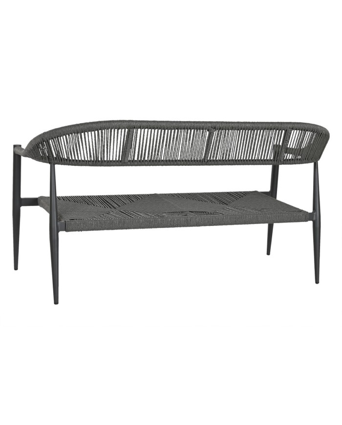 Divano da Giardino Home ESPRIT Alluminio 131 x 55 x 76 cm Divano da Giardino Home ESPRIT Alluminio 131 x 55 x 76 cm