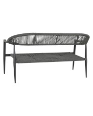 Divano da Giardino Home ESPRIT Alluminio 131 x 55 x 76 cm Divano da Giardino Home ESPRIT Alluminio 131 x 55 x 76 cm