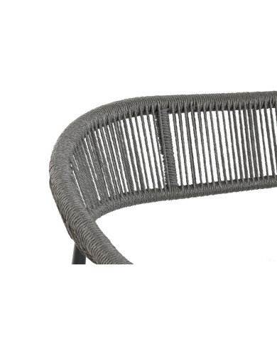 Divano da Giardino Home ESPRIT Alluminio 131 x 55 x 76 cm Divano da Giardino Home ESPRIT Alluminio 131 x 55 x 76 cm