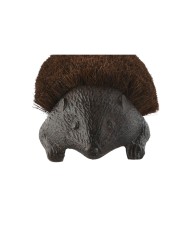 Zerbino Home ESPRIT Marrone scuro Ferro 28 x 12,5 x 9,5 cm Riccio