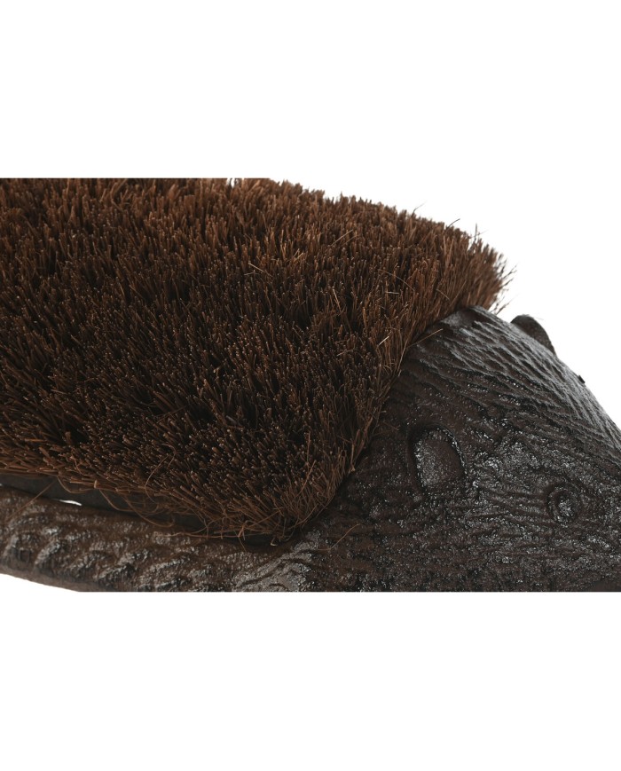 Zerbino Home ESPRIT Marrone scuro Ferro 28 x 12,5 x 9,5 cm Riccio