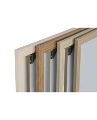 Specchio da parete Home ESPRIT Bianco Marrone Beige Grigio 66 x 2 x 92 cm (4 Unità)