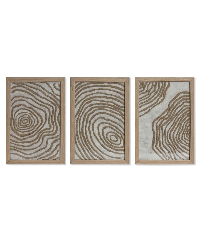 Set di 3 quadri Home ESPRIT Moderno 20 x 2 x 30 cm (3 Pezzi) Set di 3 quadri Home ESPRIT Moderno 20 x 2 x 30 cm (3 Pezzi)