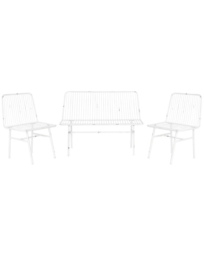 Mobili da giardino Home ESPRIT Bianco 115 x 53 x 83 cm (4 Pezzi)