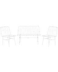 Mobili da giardino Home ESPRIT Bianco 115 x 53 x 83 cm (4 Pezzi)